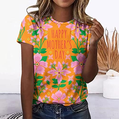 Feliz Dia das Mães, Mulheres Camiseta Floral Print Funny Print Tops
