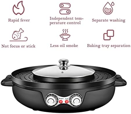 N/A Smokless Grill Electric Hot Pot Machine de churrasque