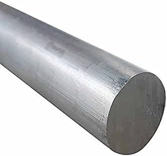 Barra redonda da haste de alumínio Goonsds para feita à mão e decorada, comprimento 500 mm, diâmetro 65mm