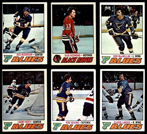 1977-78 Topps St. Louis Blues, perto da equipe, colocou o St. Louis Blues VG+ Blues