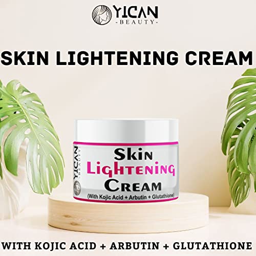 Creme de creme de ácido Kojic Creme de ácido Kojic Yican Creme de corretor de removedor de ponto escuro para pele escura, rosto, corpo e mãos, aprimora visivelmente o tom da pele, ajuda a melhorar a textura geral e fornece hidratação duradoura 25g / 0,88 oz