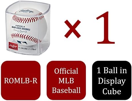 Rawlings | Official 2023 Major League Baseball | Exibir estação incluída | Mlb | Romlb-R, branco/vermelho/marinha