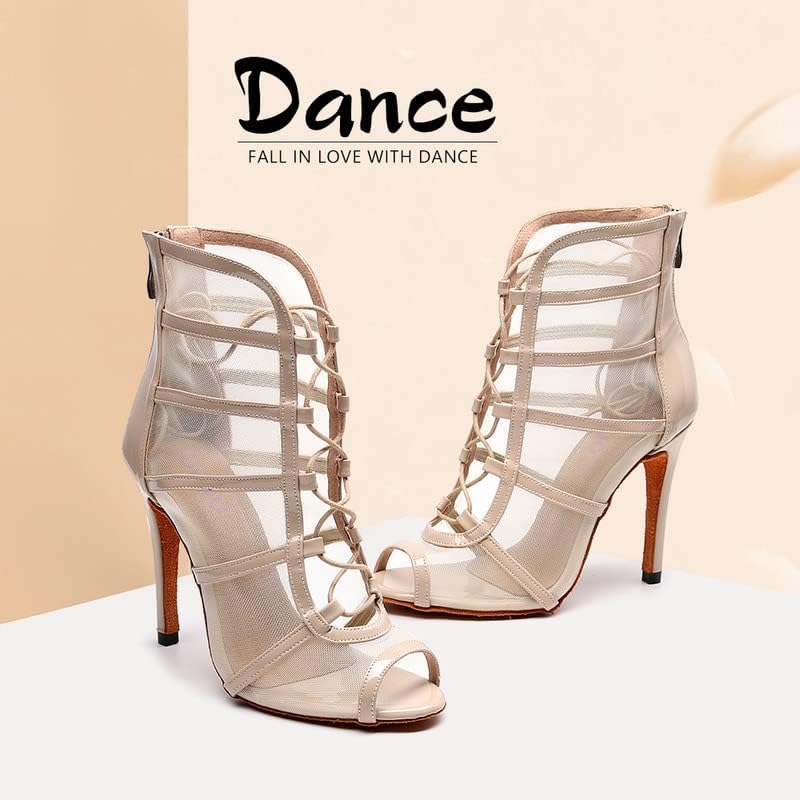 AOQUNFS Womens & Girls Ballroom Dance Boots Latin Salsa Sapatos de Casamento de Dança Latina Sexy da Dança, QJW1023