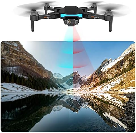 Drones sem escova de crianças e adultos com câmeras de alta definição, drone de controle remoto de câmera WiFi FPV 2.4g de controle remoto de quatro eixos, um clique em decolagem/desligamento