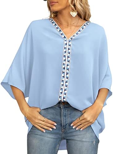 Camisas de trabalho nokmopo para mulheres plus size cor de cor de retalhos de coloração sólida capa em caça curta de capa curta