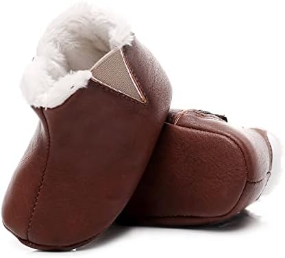 Meias de 6 meses garoto de algodão quente Caminhantes infantis meninas macias sapatos de neve botas de pelúcia bebê primeiro bebê sapatos de bebê botas de neve tamanho 4 criança