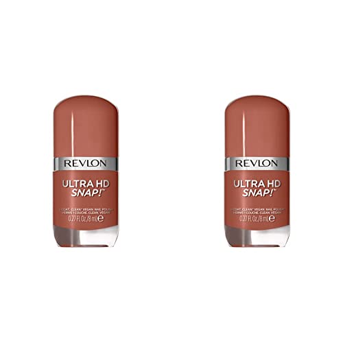 Revlon Ultra HD Snap -Unis, cor de unha brilhante, fórmula vegana, sem base e camada superior necessária, 013 básico, 0,27 fl oz