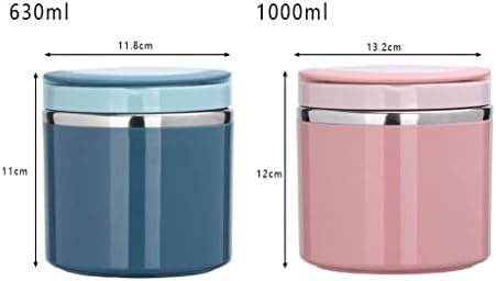 Ygqzm sopa térmica alimento jar jarra de recipiente de almoço Bento para alimentos frios Flask de aço inoxidável com alça