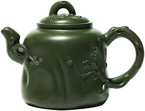 Bule de chá de qianshang, argila verde de minério original Yixing, tuas