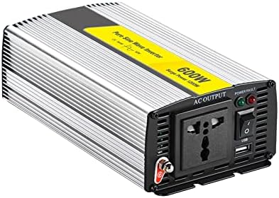 Inversor de onda senoidal pura de 600W DC 12V 24V para AC 110V 220V Carregador de energia inversor com saída USB para casa