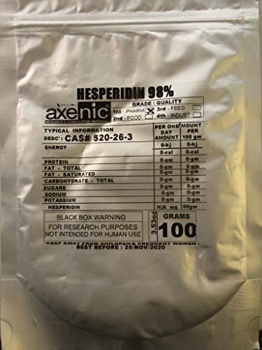 Hesperidina axênica de 100 gramas 98% - pó