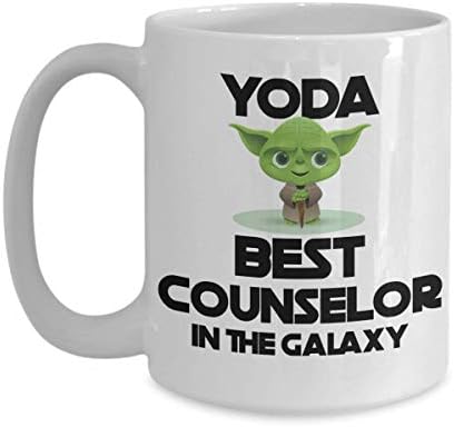Yoda Melhor Conselheiro Mug Você é a melhor paródia para a ideia de aniversário para homens agradecimento por conselheiros de orientação escolar de acampamento 11 ou 15 onças de café branca xícara de café