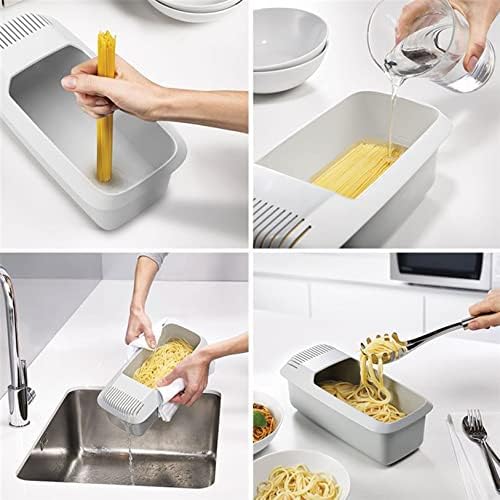 Wavys Microondas Macarro Pasta Bomer Resistente a Pasta Vaporer Spaghetti Noodle Cooker Perfeito para dormitório pequeno