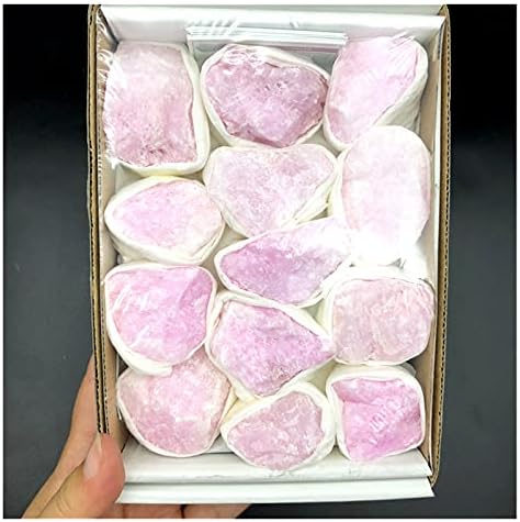 Zym116 2 tipos 1 caixa rosa natural aragonite cristal rosa quartzo mineral cru de reiki pedras de amostra e minerais