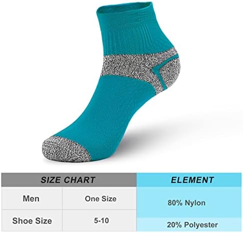 NUHEEL MEN FOUR ATHLE ATHLETIC Running Socks Compression Running Sports Sock For Men 2/3/4/6 Pares 15-20 mmhg