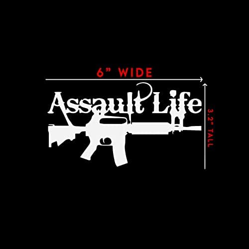 Assault Life Sticker Decal de caderno Laptop 6 x 3