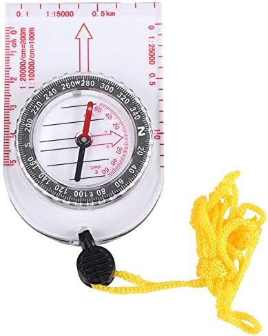 Gaeirt Outdoor Compass, Double Scales Compass Ergonomic Design for Outdoor Adventure for Surveyors