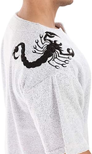 T-shirt de ginástica masculina Desgaste ativo do fosco levantando o top de pano de tamanho grande | Textura de toalha,