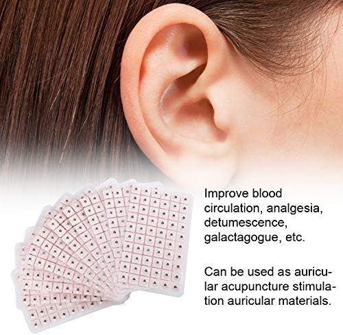 Adesivo de orelha, 1800pcs sementes de orelha acupuntura remendo o stesage de massagem da orelha, pressione sementes, cuidados