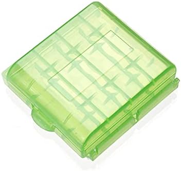 Bettomshin 10pcs 4 x Aa Battery Storage Case Organizer Box Green