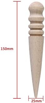 1pcs de madeira de madeira de madeira maciça aresta de polimento redondo para ferramentas de trabalho de couro artesanal de couro polido de borda de borda polida