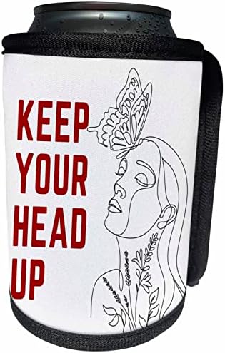 Imagem 3drose de uma mulher com texto de Keep Your Head Up - LAN mais fria