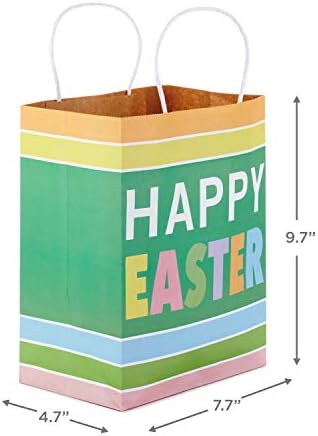 Sacos de presente médios de 9 pacote de variedade de 3 sacolas de presente para cestas, caçadas de ovos, presentes para crianças