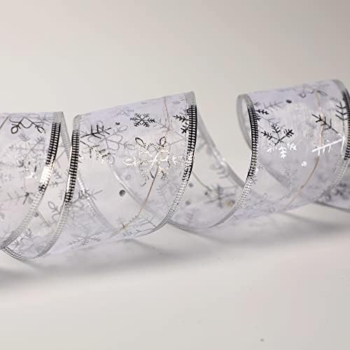 FUCHSUN $$$ LED LUZES DE RIFBON DE ÁRVORA DE NATAL 2,5 polegadas de largura 32 pés Luz de cordas de fada para decorações