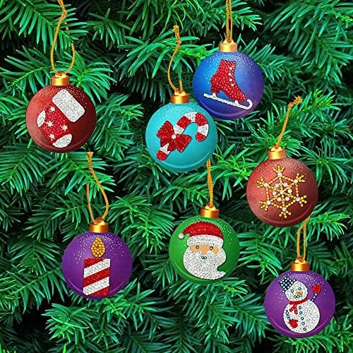 Cartão de ornamento de decoração de pingente de Natal de 10pcs, Tree de Natal, boneco de neve de neve de neve, Santa
