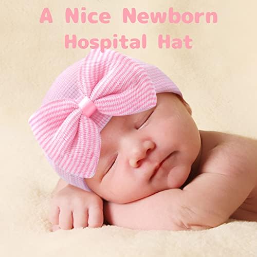 Chapéus recém-nascidos para meninas chapéus de bebê de 0 a 6 meses de chapéu de hospital recém-nascido Beanie Baby Girl Girl Bands Bands Bursery