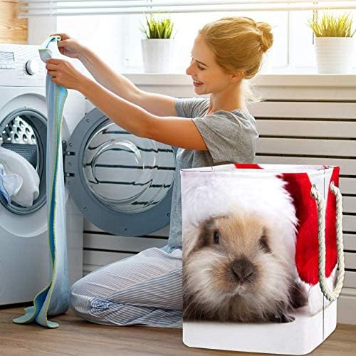 Unicey Chrifestmas Dog Couldible Laundry Tester With Handles Leundry Besta de cesta de armazenamento Cesta de cestas