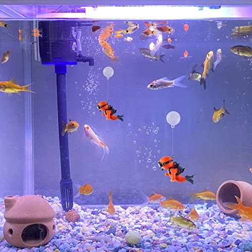 Decorações de aquário de Wishlotus, mini tanque de peixe fofo decoração flutuante decoração de aquário resina resina aquário