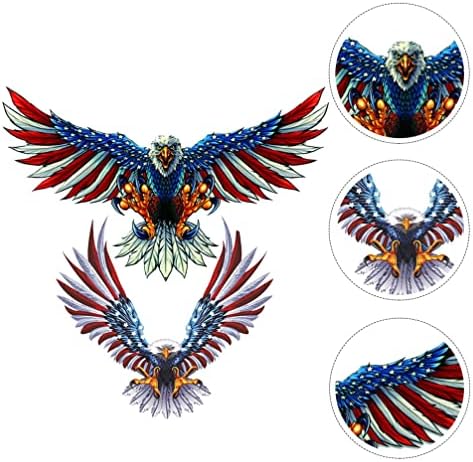 Lioobo American Bald Eagle Adesivo: Adesivo de carro refletivo, adesivos de águia do carro, decalques pintados para o veículo