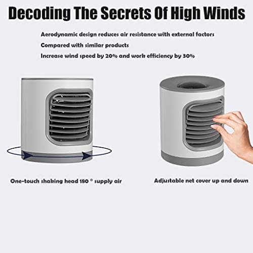 Ventilador de ar condicionado portátil mini refrigerador de ar usb carregamento multifuncional ventilador de ar caseiro