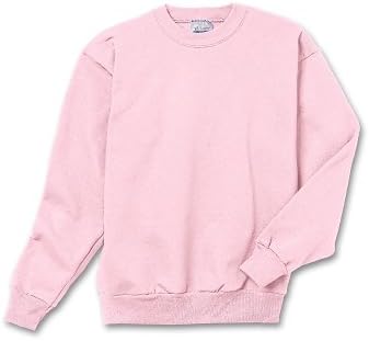 Hanes de Youth ComfortBlend EcoSmart Crewneck Sweatshirt_Pale Pink_M