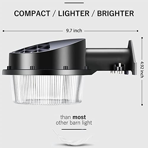 Dragonlight 120W LED LED Light - Dusk to Dawn Yard Light com fotocélula - 5000k Daylight 16.800lm, IP65 à prova d'água