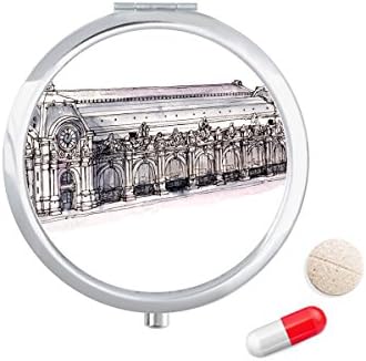 Orsay Museum em Paris France Caso Pocket Pocket Medicine Storage Caixa de contêiner Dispensador