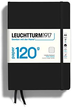 LeuchtTurm1917 - 120G Edição Especial - Caderno de capa dura pontilhada A5 - 203 páginas numeradas com papel de 120gsm