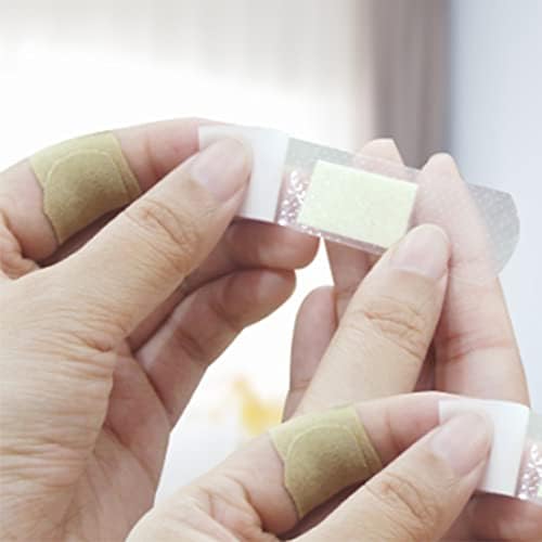 100pcs de tecido bandagens transparentes leves às ataduras adesivas da pele à prova d'água e respirável - Individual