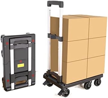 Carrinho de compras de carrinho de Mkdsu puxa bens para casa trailer portátil Courier dobrável carrier carrinho
