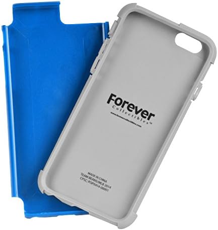 Forever Collectibles licenciados NFL Hybrid Dual 4,7 Caso Iphone 6 - Pacote de varejo - Detroit Lions