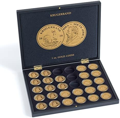 Caso de apresentação de Leuchtturm1917 para 30 moedas de ouro de Krugerrand em cápsulas