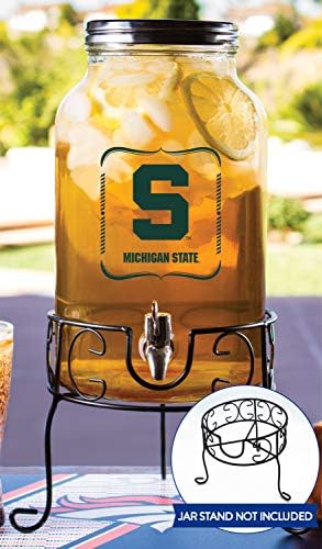 Duck House NCAA Michigan State Spartans Glass Drink Dispenser/Sun Tea Jar