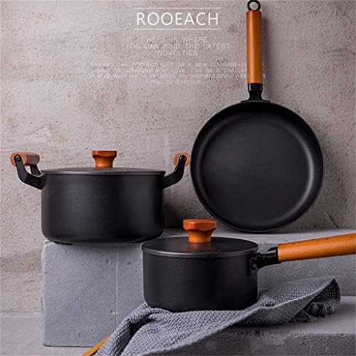 LDCHNH DOECES CONJUNTO DE COMPRIMENTO DE IRON CAST CAST PA PA PAN não revestida Conjunto de indução não-bastão Adequado para utensílios de cozinha: Recurso: