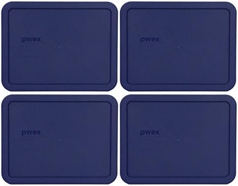 Pyrex 7211-PC 6 xícaras Blue Plástico de armazenamento de alimentos, fabricado nos EUA-4 pacote