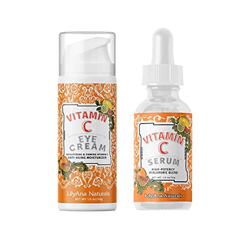 C Plus - Lilyana Naturals Vitamina C Creme para os olhos 1 oz e vitamina C Pacote de 1 oz - creme antienvelhecimento para os olhos