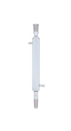 Condensadores Liebig de vidro de vidro de pirex de pirex corning com juntas externas e internas de cíper padrão 24/40, ponta de gotejamento, comprimento da jaqueta de 400 mm