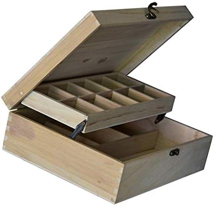 Yfqhdd peça caixa de madeira feita retro e elegante caixa de madeira de madeira de madeira para joias
