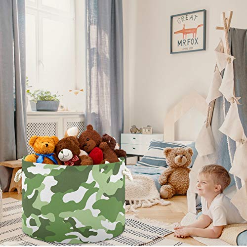 VISESUNNY COLEXSÍVEL CLAPA CASCO DE CORTE DE GRENTO CAMULAGEM Roupas de brinquedos Toy Storage Torno com solução durável de algodão