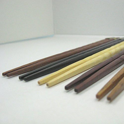 Pauzinhos de madeira natural de Nagao, 8,9 polegadas, conjunto de 5, madeira